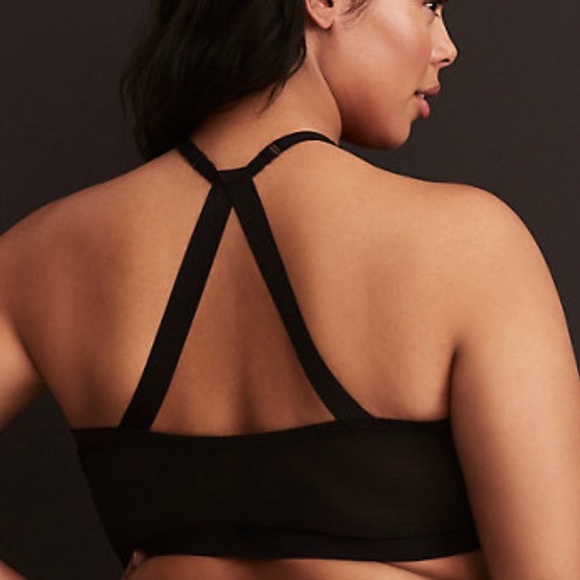 Torrid Sheer See through Mesh High Neck Bralette - Picture 3 of 6